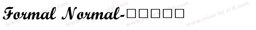 Formal Normal字体转换